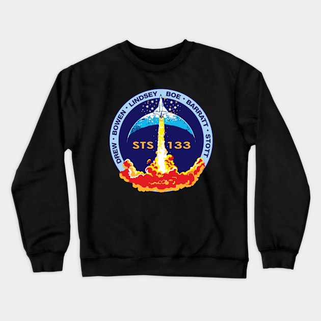 STS-133 Patch Crewneck Sweatshirt by Spacestuffplus